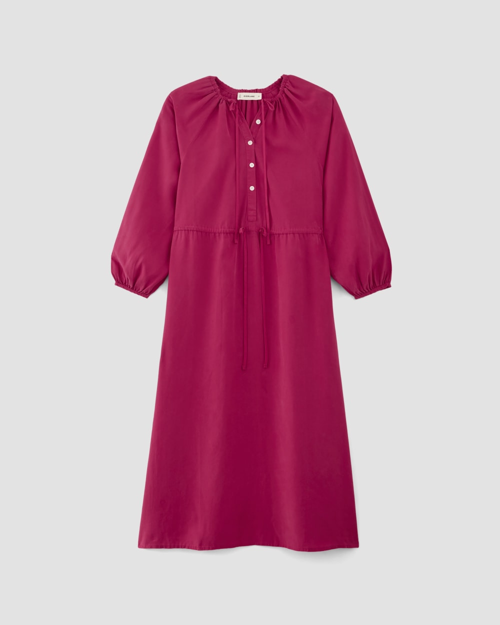 The TENCEL? Gathered Maxi Dress | Red Currant