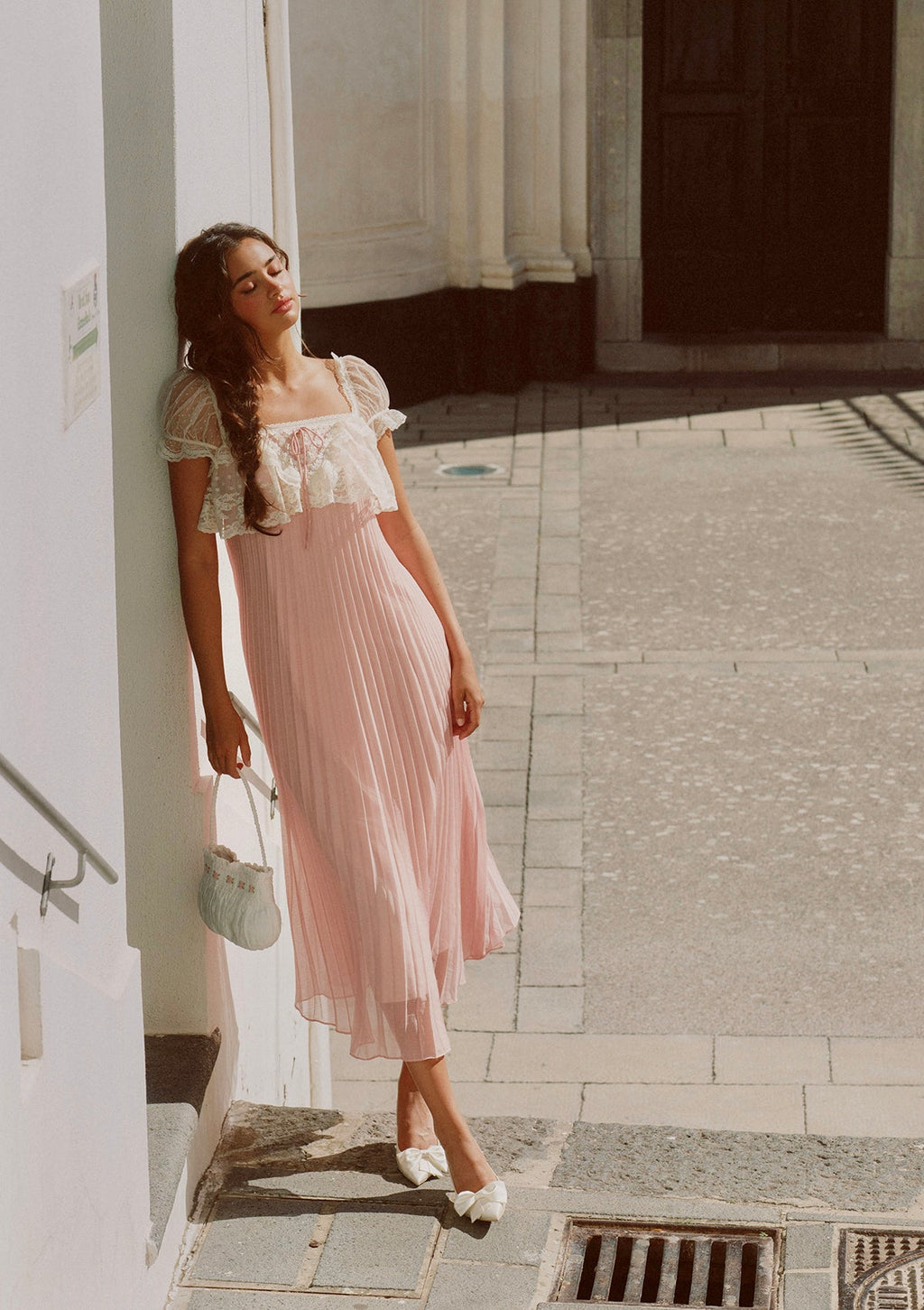 Honeyed Peach Bloom Dress
