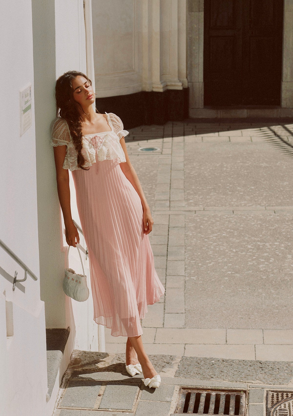 Honeyed Peach Bloom Dress