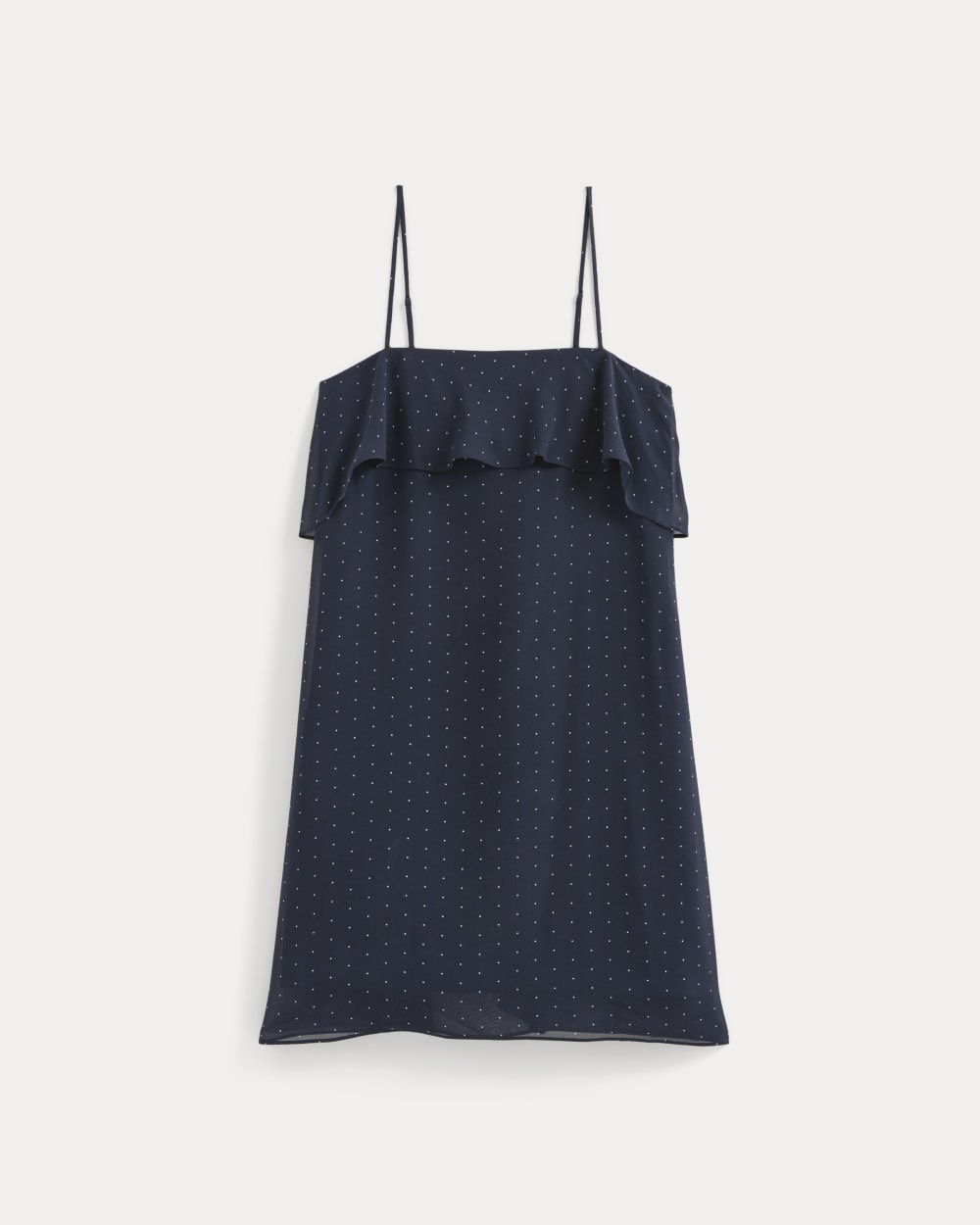 Scarf-Tie Mini Dress in Silk Georgette | Men's Navy/Birch