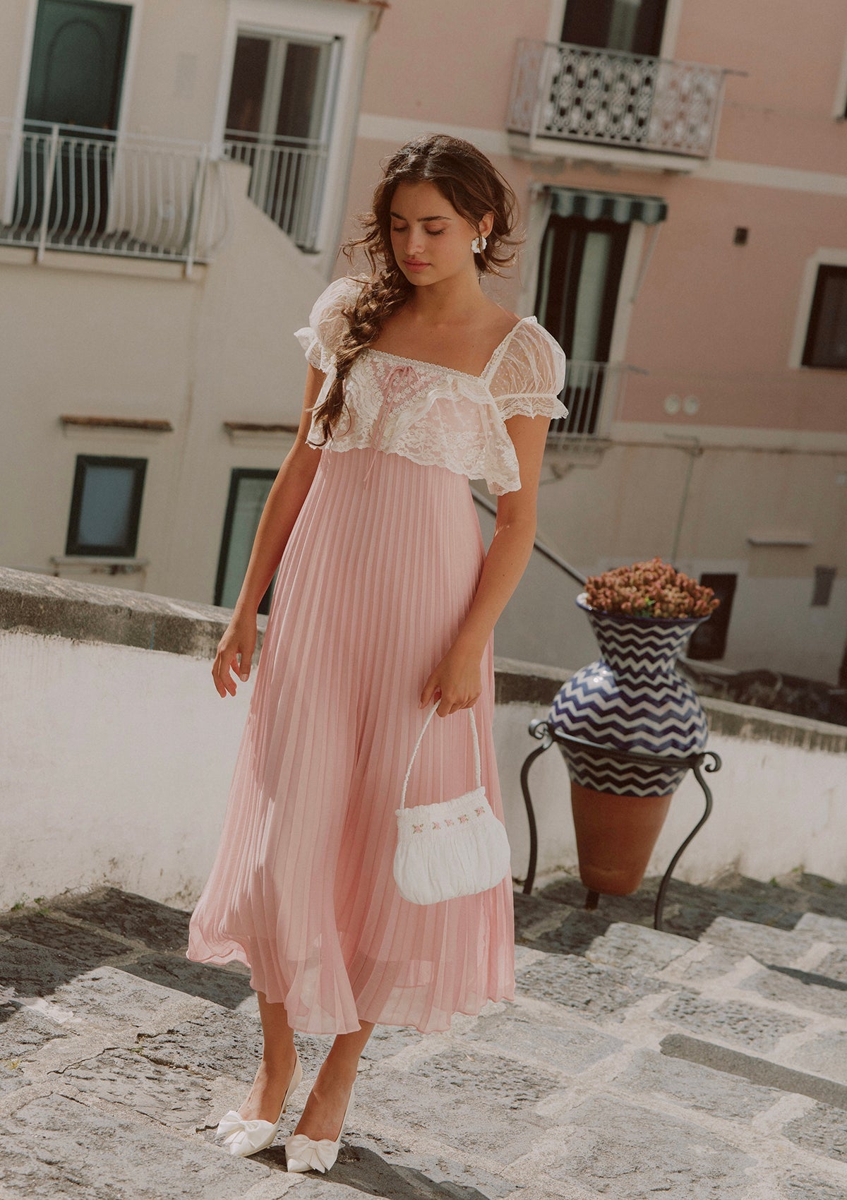 Honeyed Peach Bloom Dress