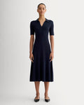 The Knit Polo Dress | Navy