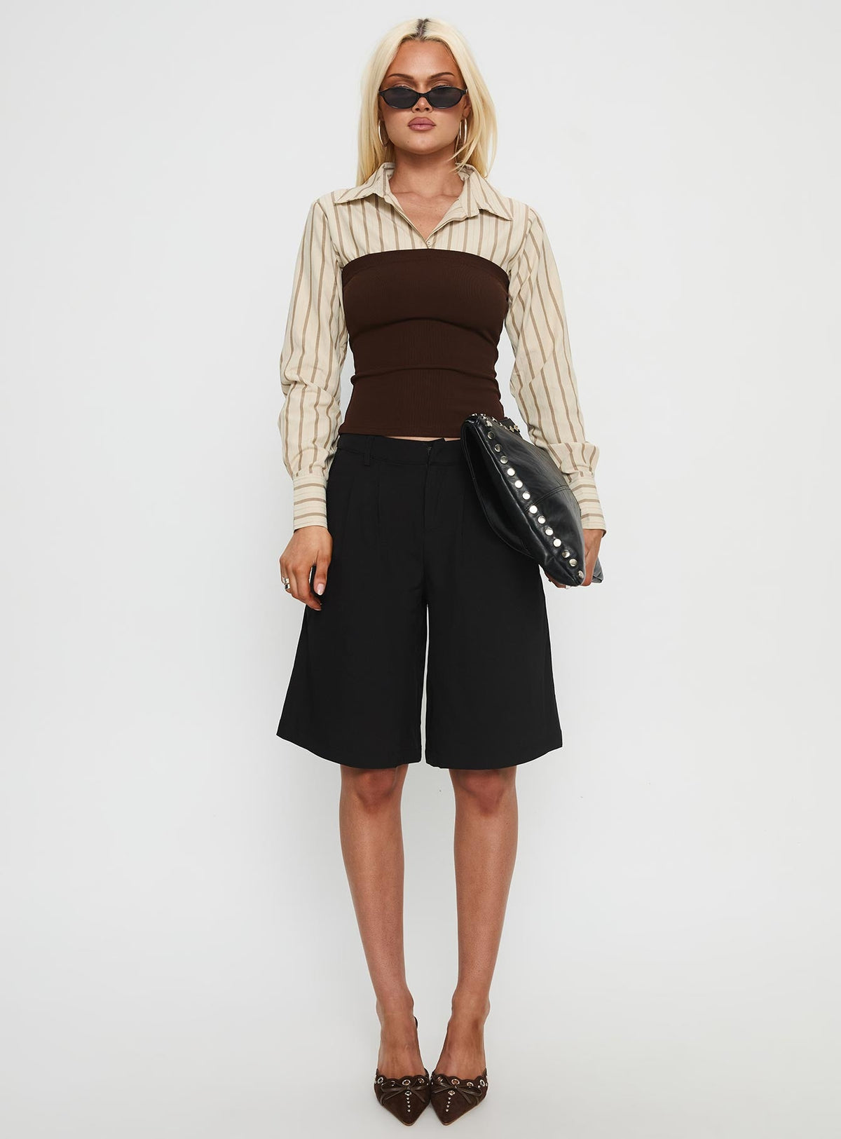 Dawnette Layered Long Sleeve Top Multi