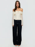 Colettie Long Sleeve Top Cream