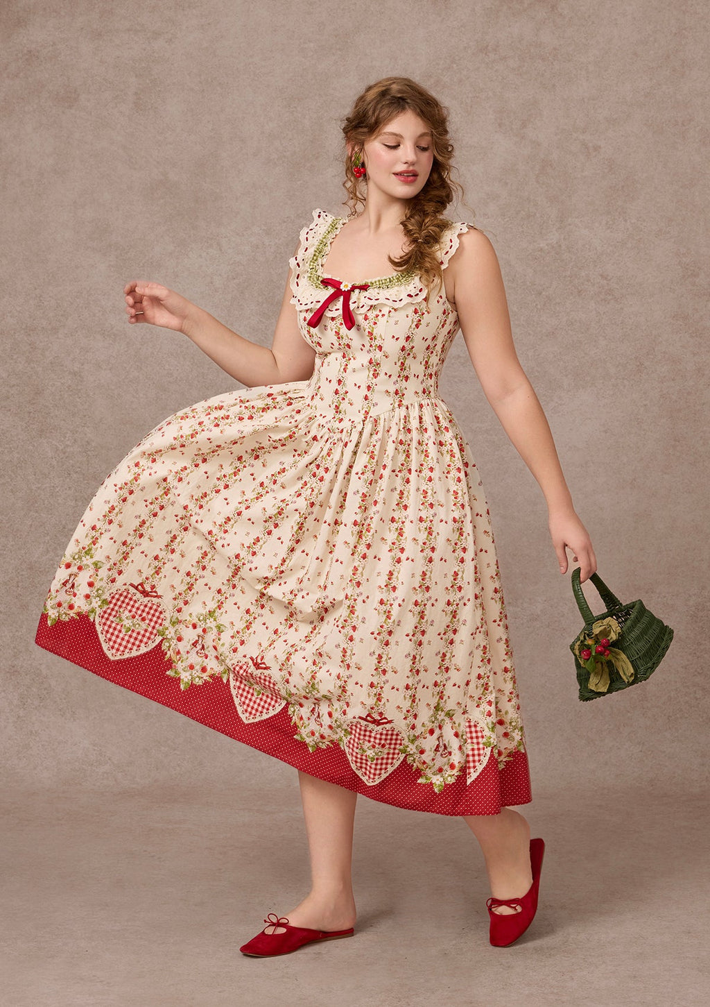 Curve&Plus Wildberry Picnic Dress