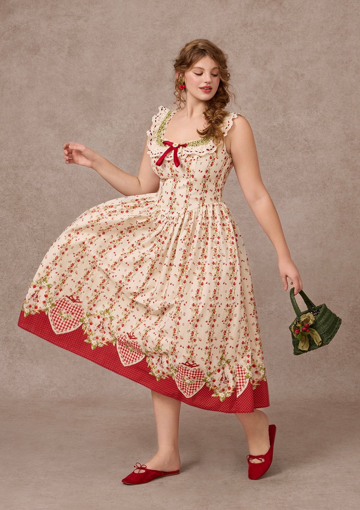 Curve&Plus Wildberry Picnic Dress