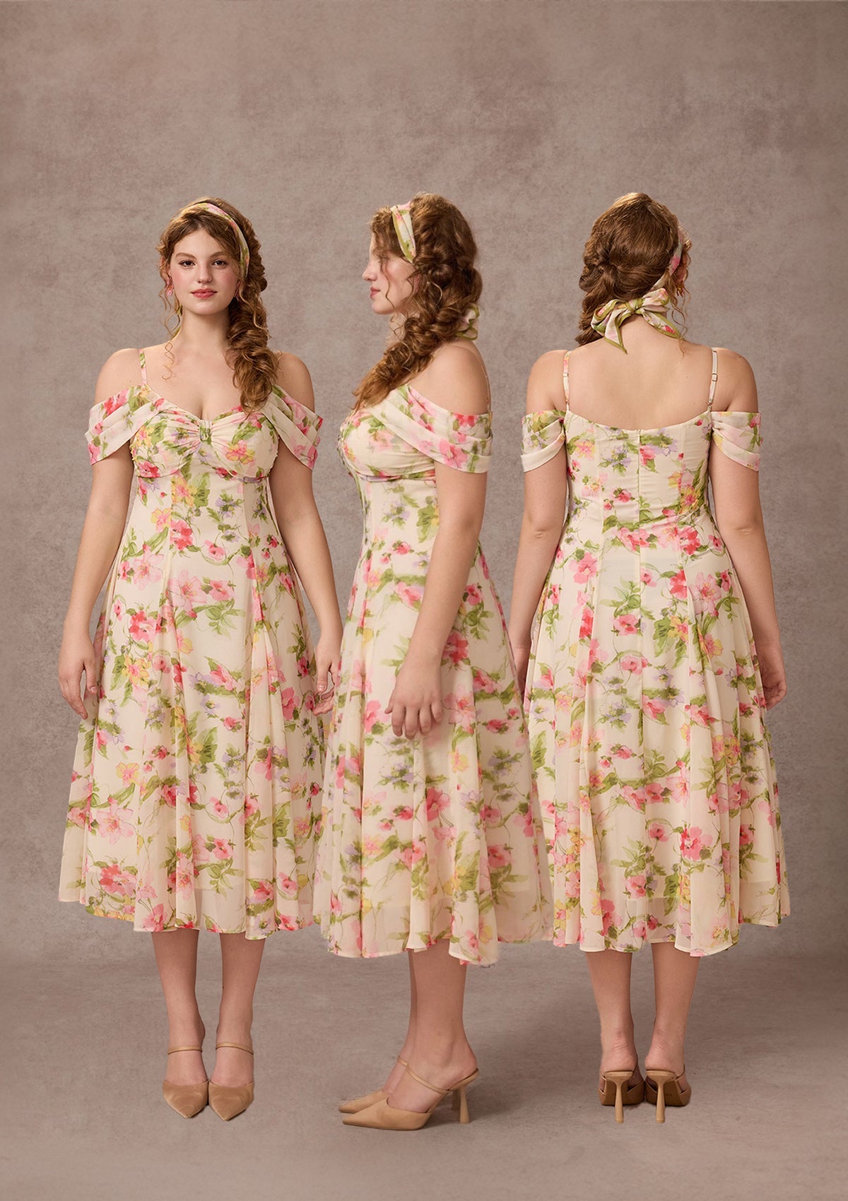 Curve&Plus Spring in Amalfi Dress