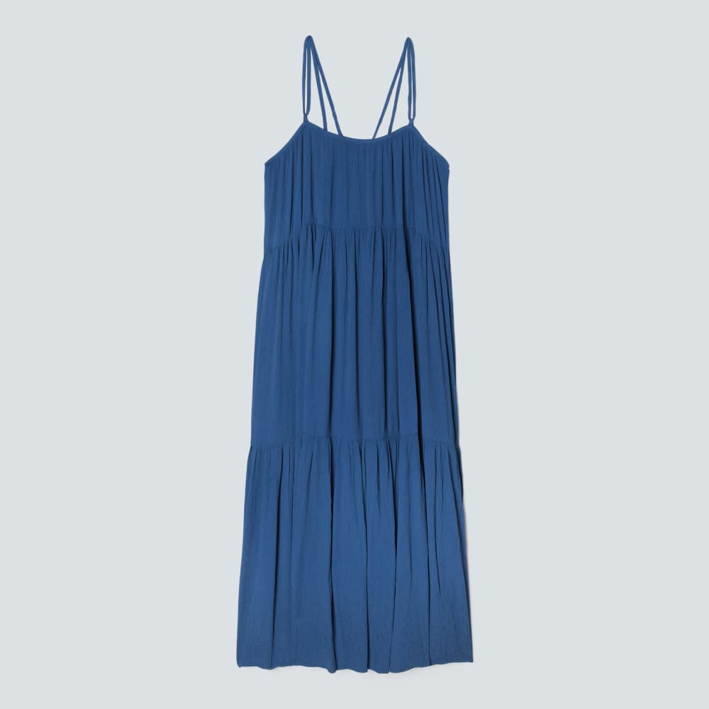 The Naiaåä? Ripple Tiered Maxi Dress | Deep Blue