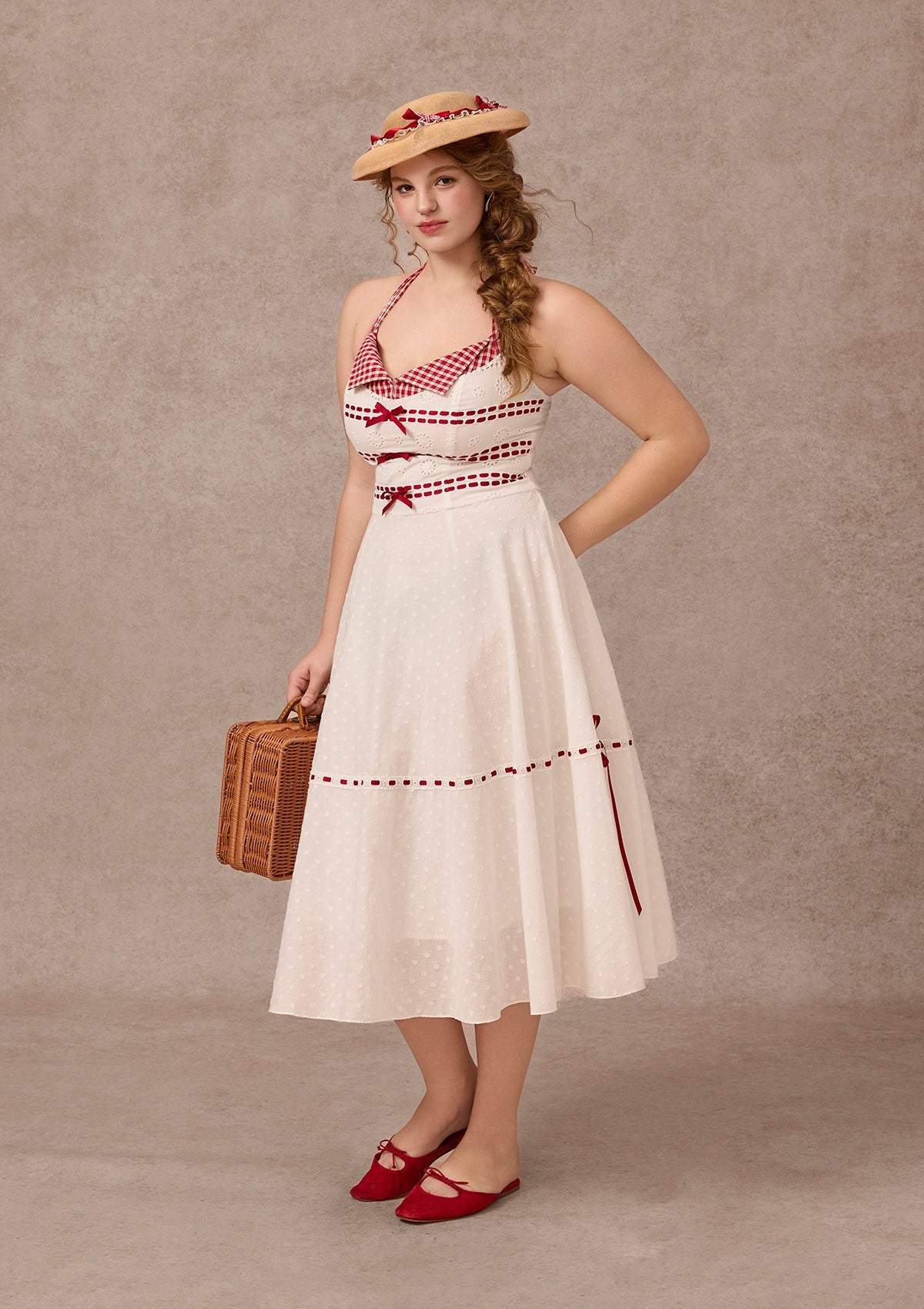 Curve&Plus Little Red Candle Dress