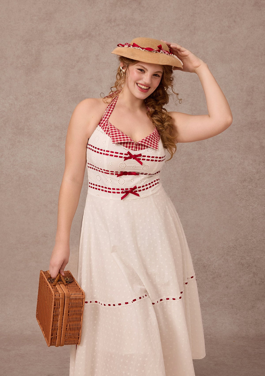 Curve&Plus Little Red Candle Dress