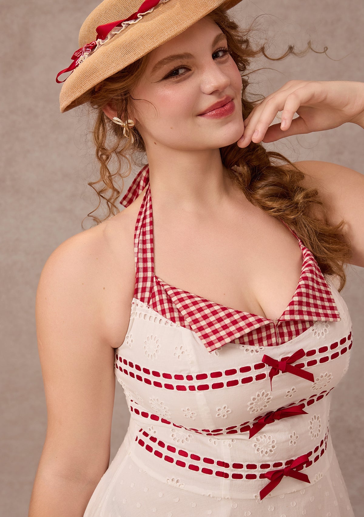 Curve&Plus Little Red Candle Dress