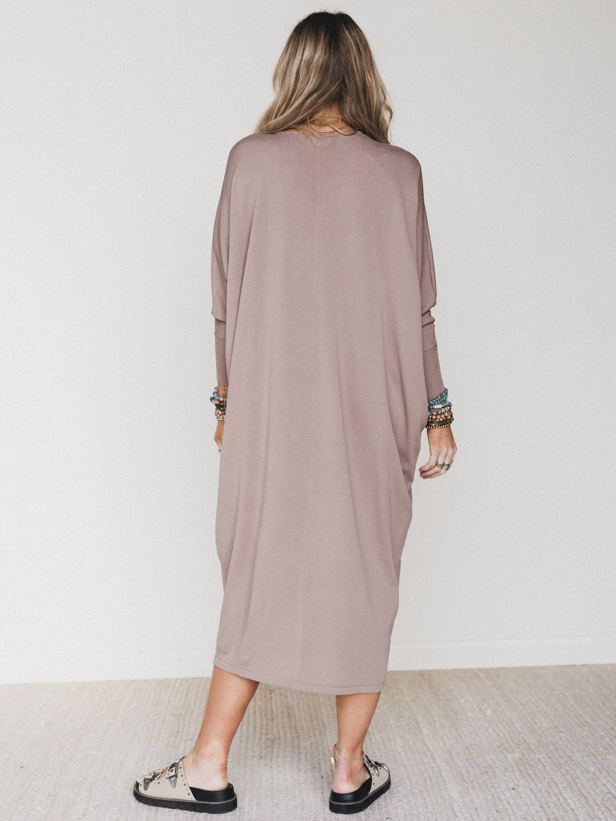 Harper Duster Dress - Mushroom