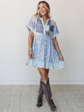 Blossom Caravan Dress - Blue Combo
