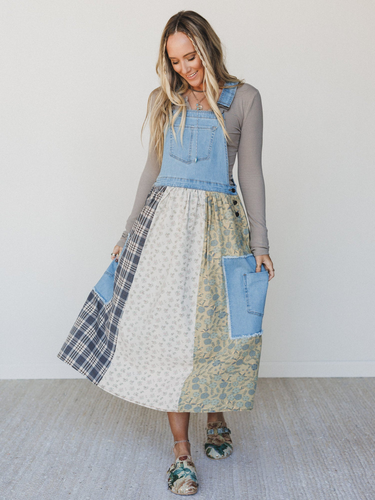 Prairie Star Dress - Denim