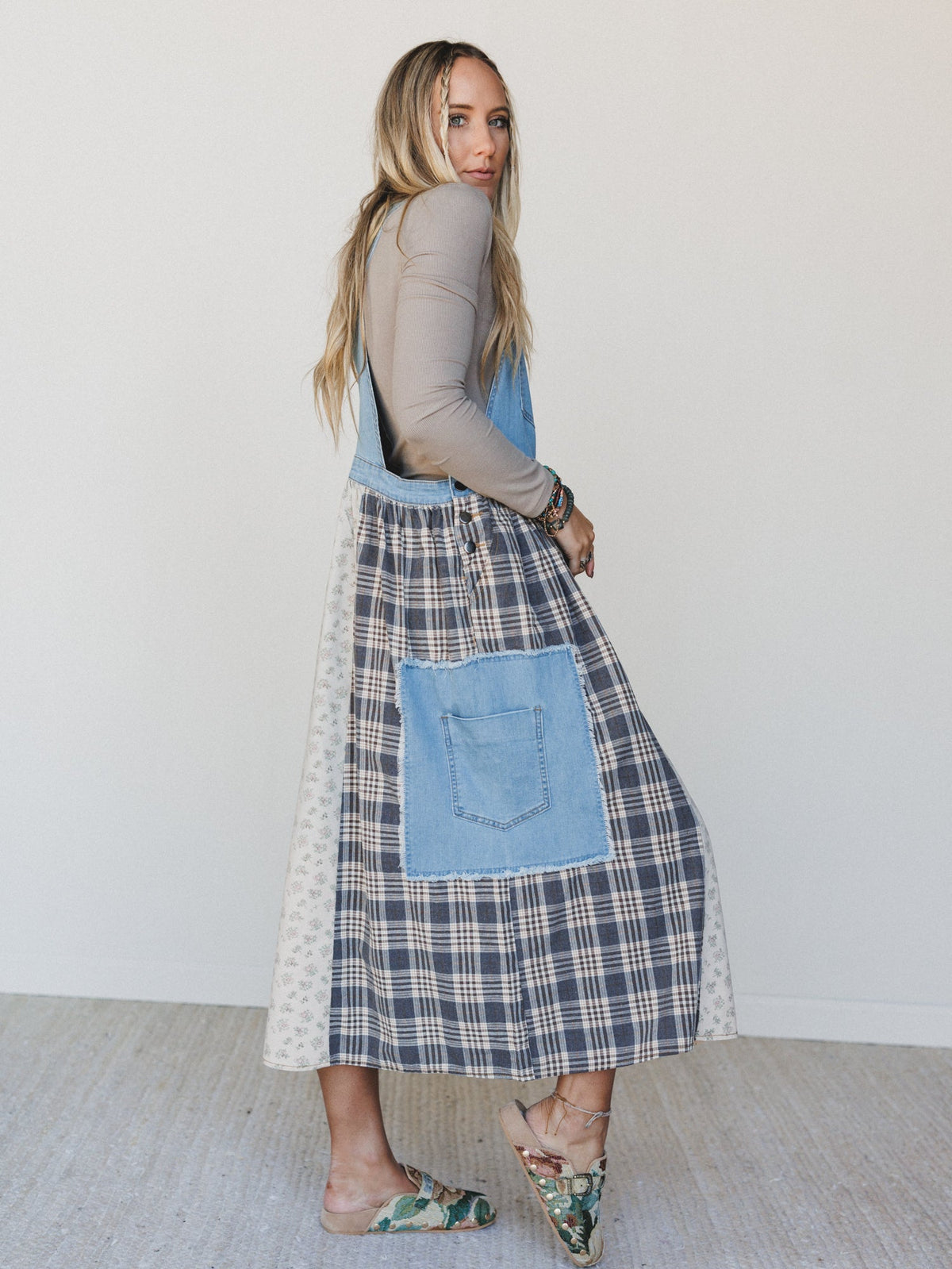 Prairie Star Dress - Denim