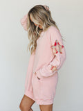 Starfall of Wonder Long Sleeve Dress - Blush