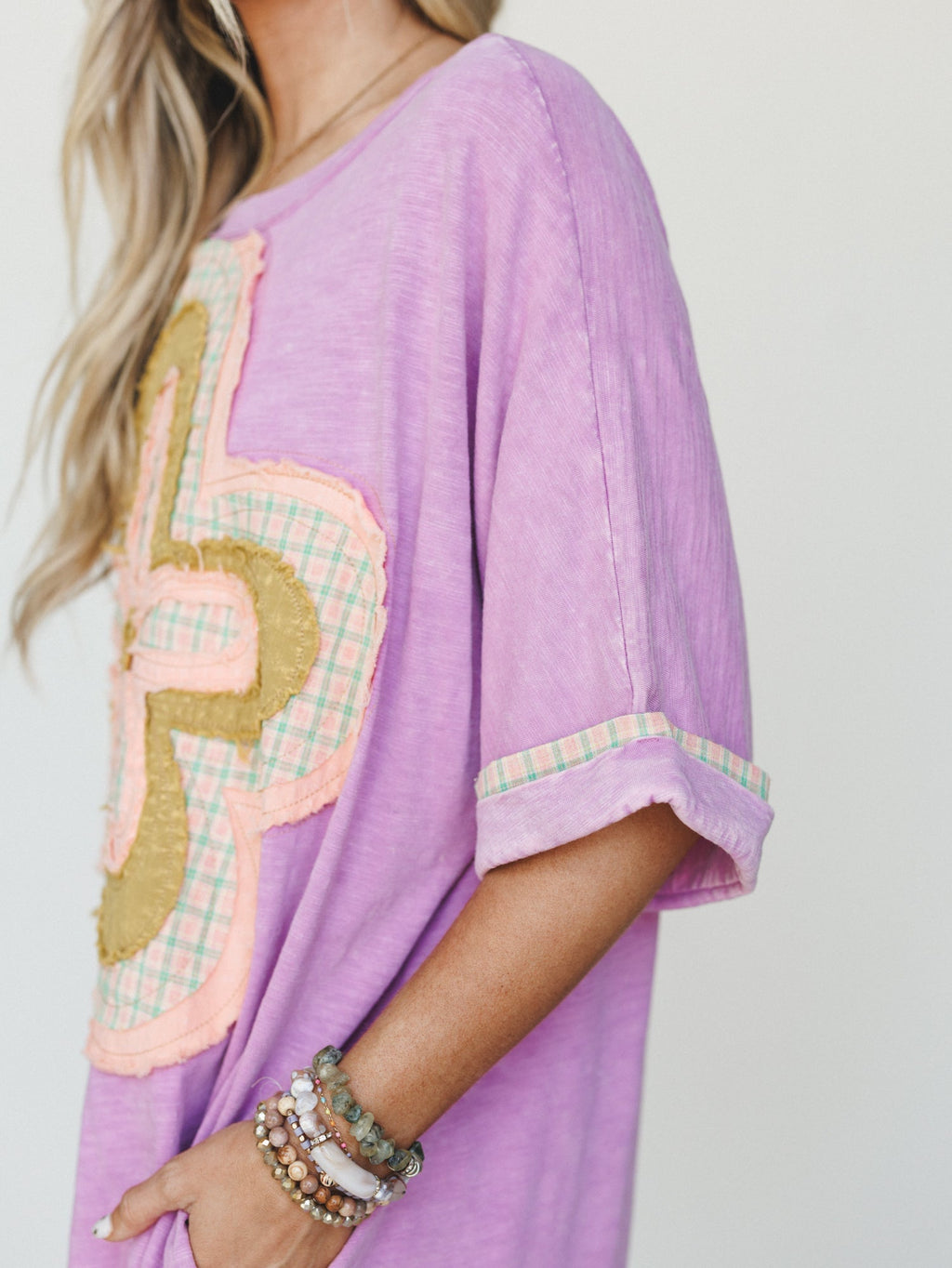 Flower Power Tee Dress - Orchid