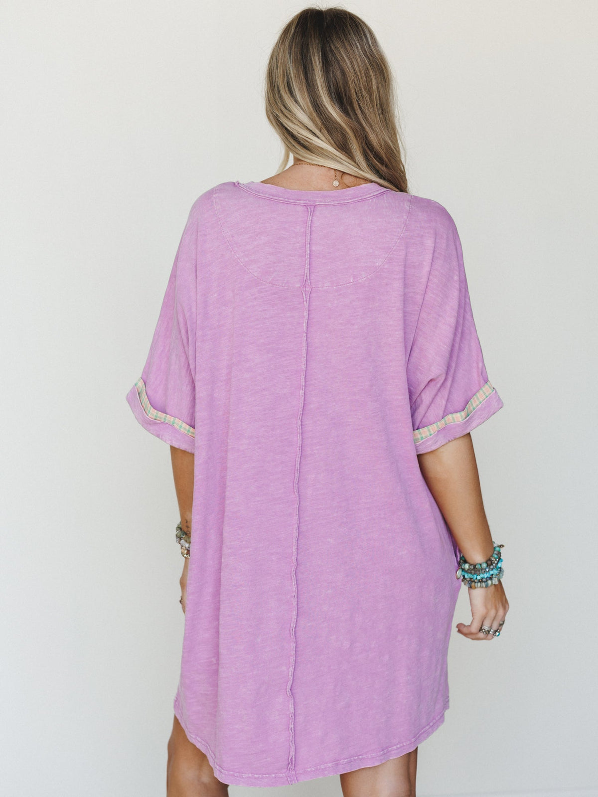 Flower Power Tee Dress - Orchid