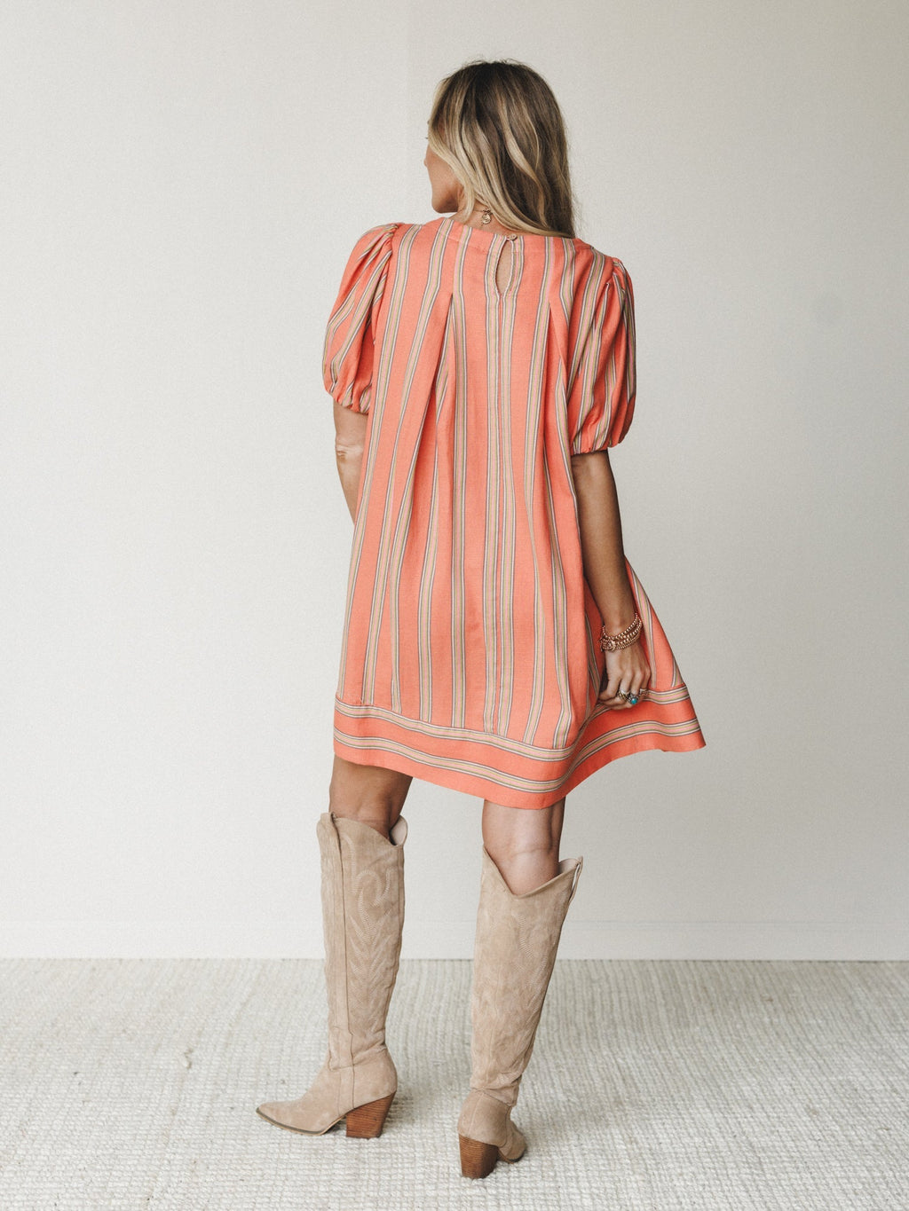 Solar Flare Dress - Tangerine