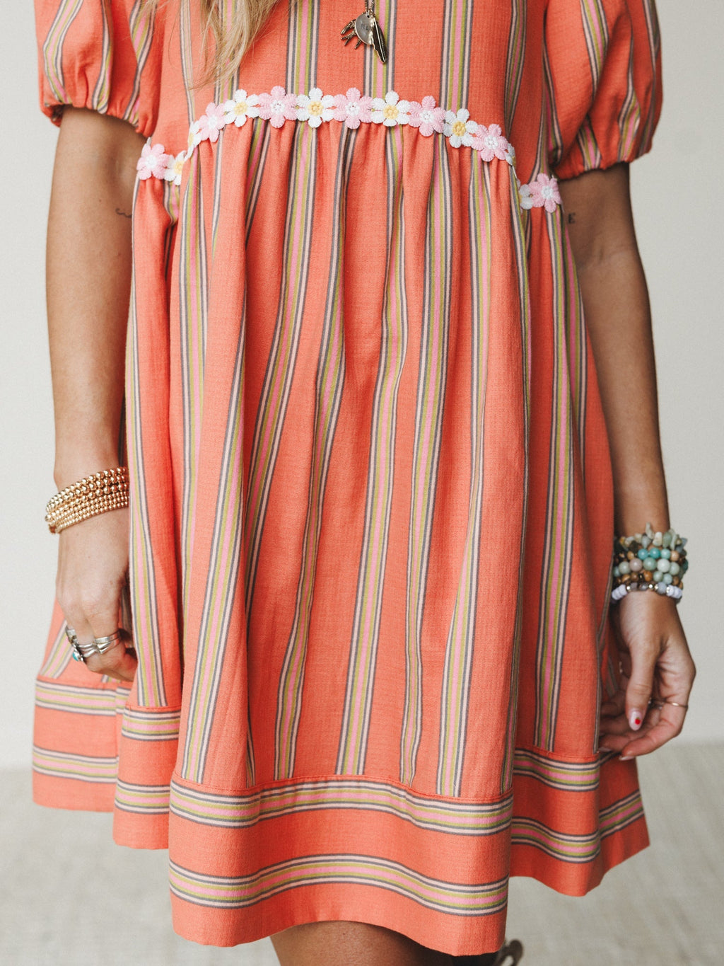Solar Flare Dress - Tangerine