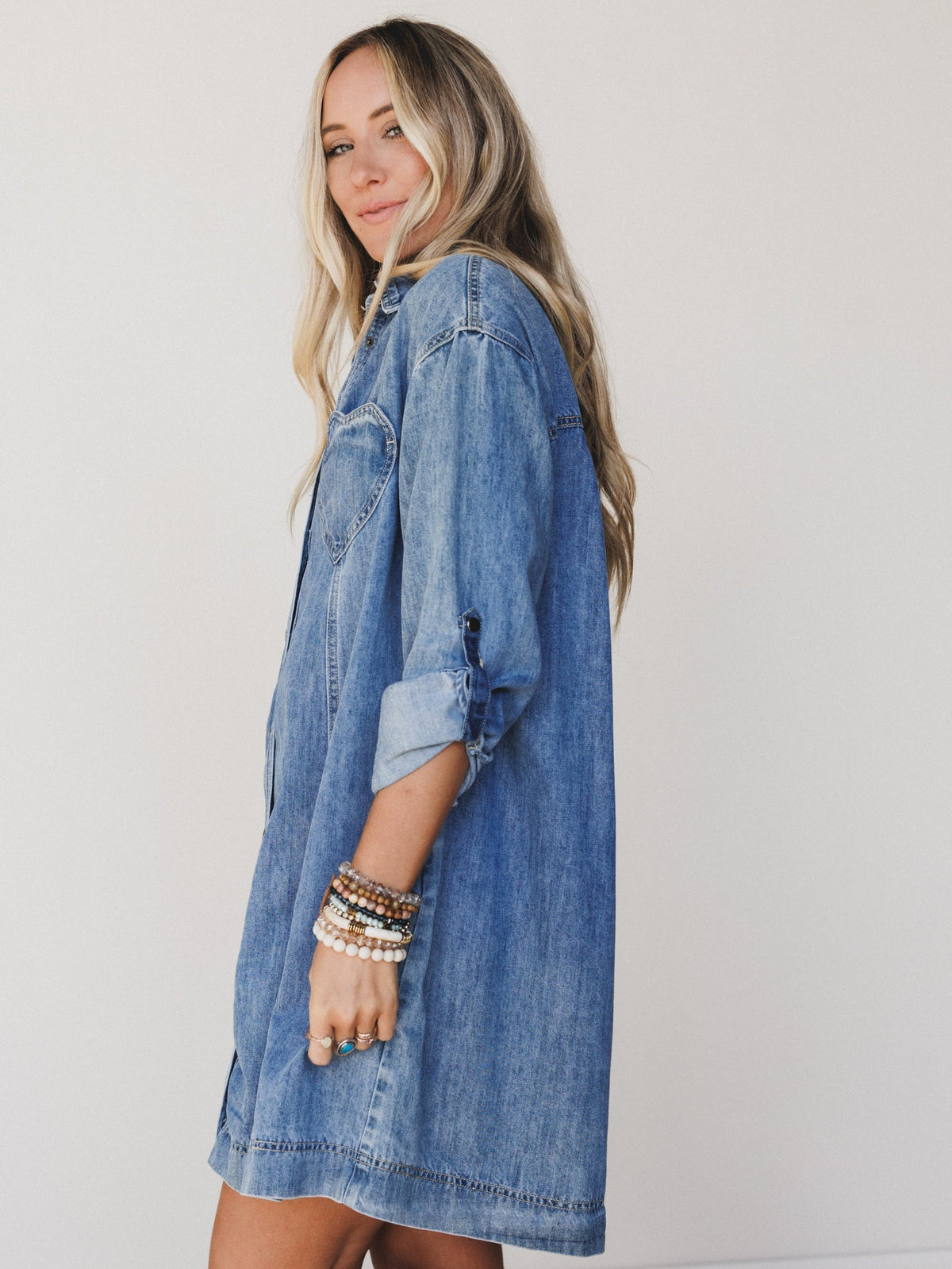 Rodeo Romance Denim Dress - Denim