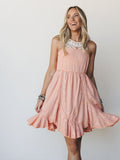 Georgia Mini Dress - Coral Orange