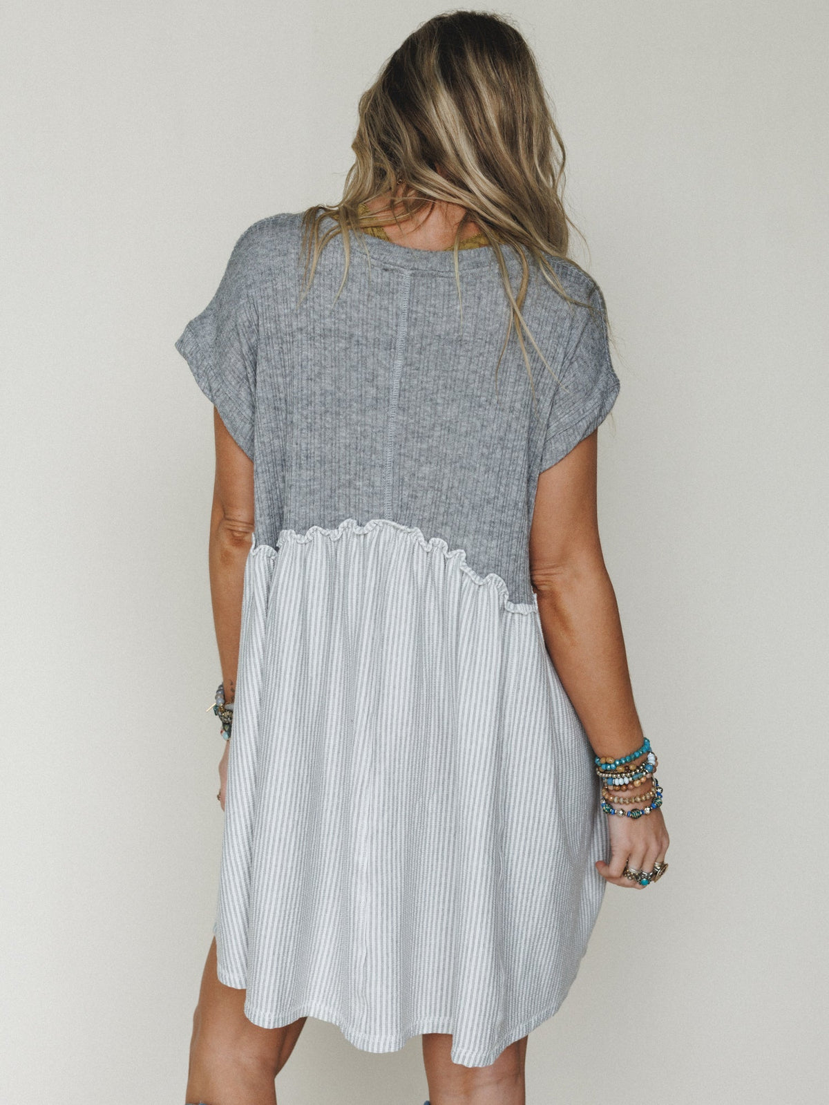 The Nest No Fuss Babydoll Dress - Gray