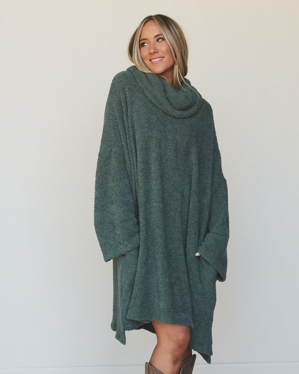 The Nest Hartlie Sweater Dress - Basil