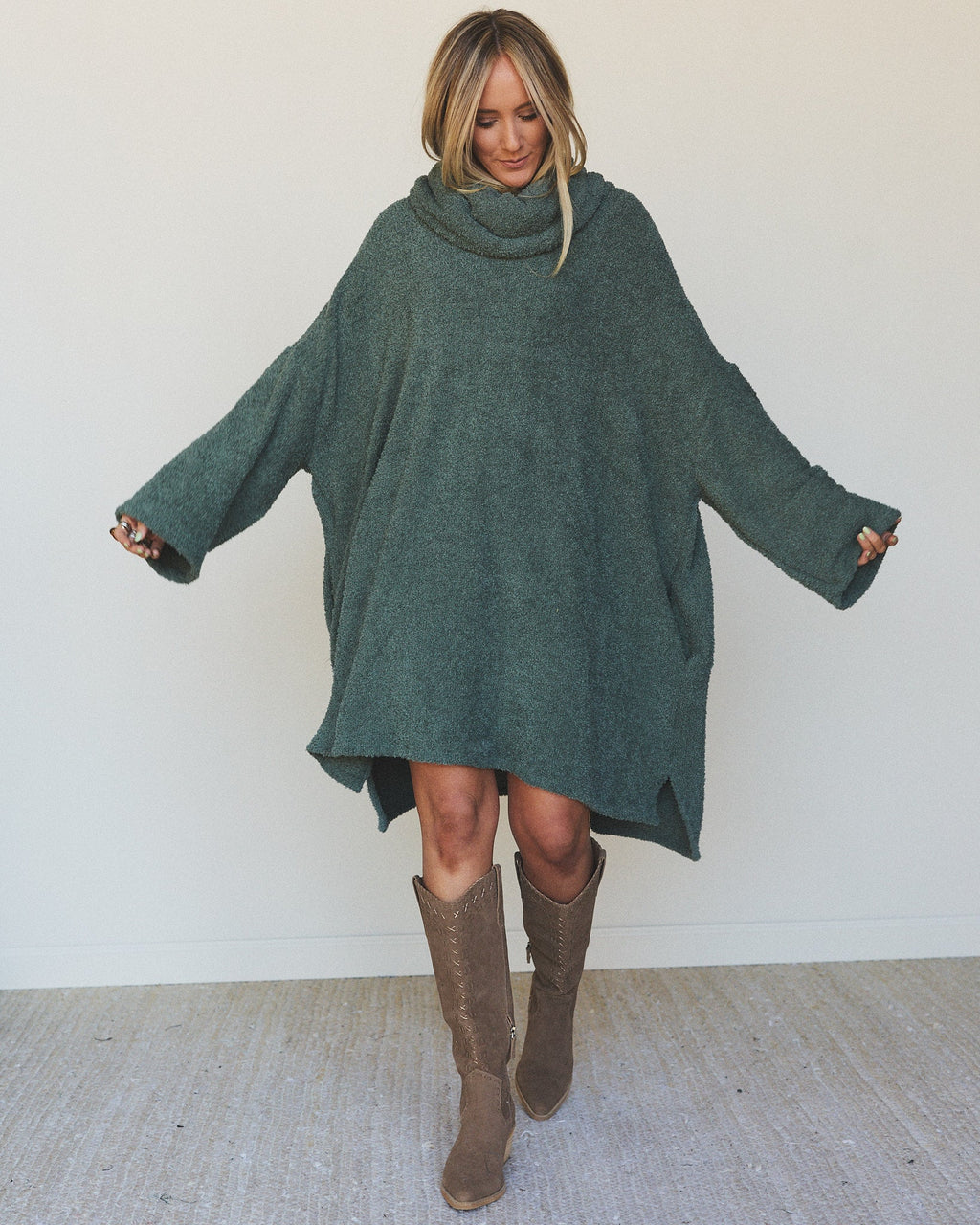 The Nest Hartlie Sweater Dress - Basil