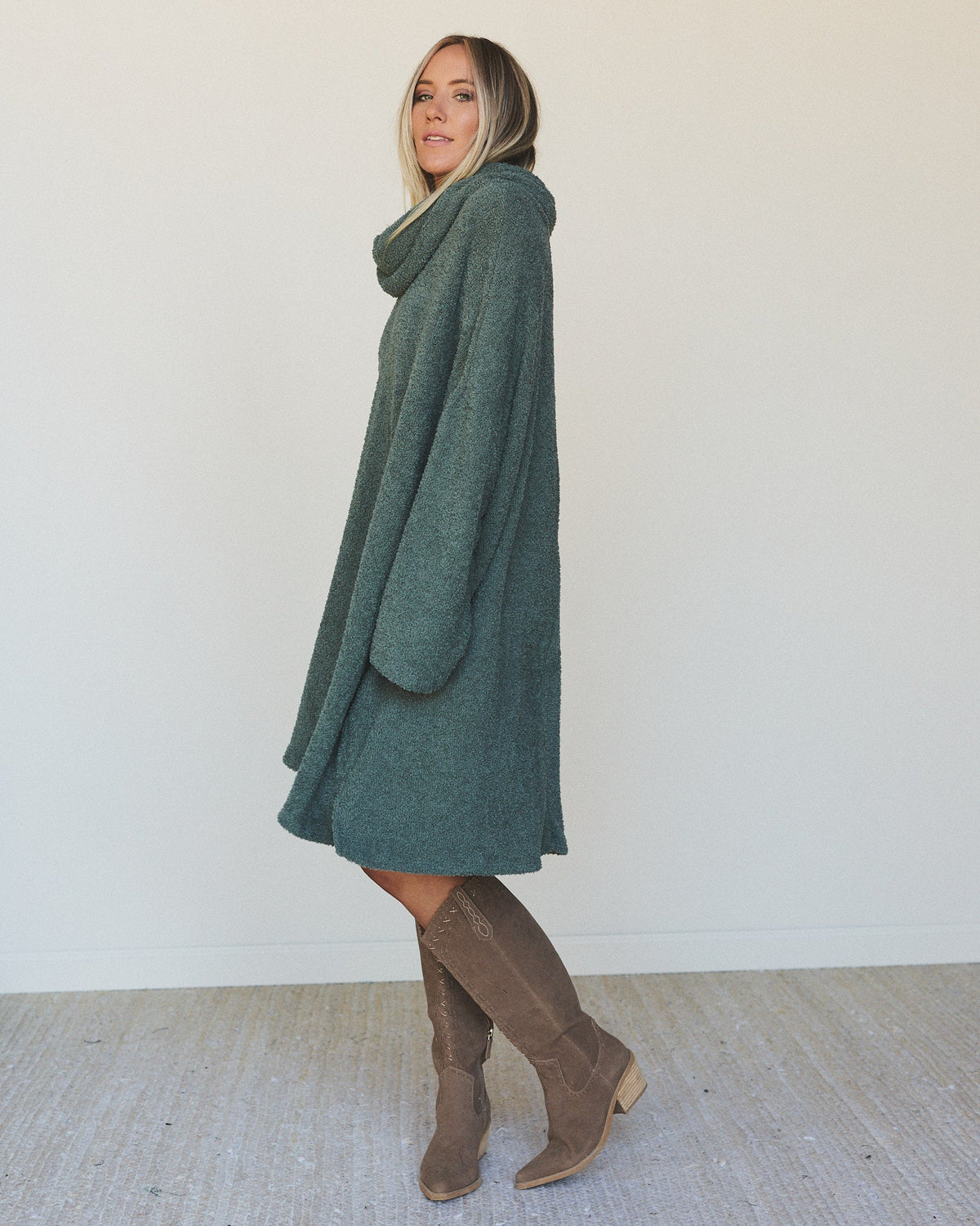 The Nest Hartlie Sweater Dress - Basil