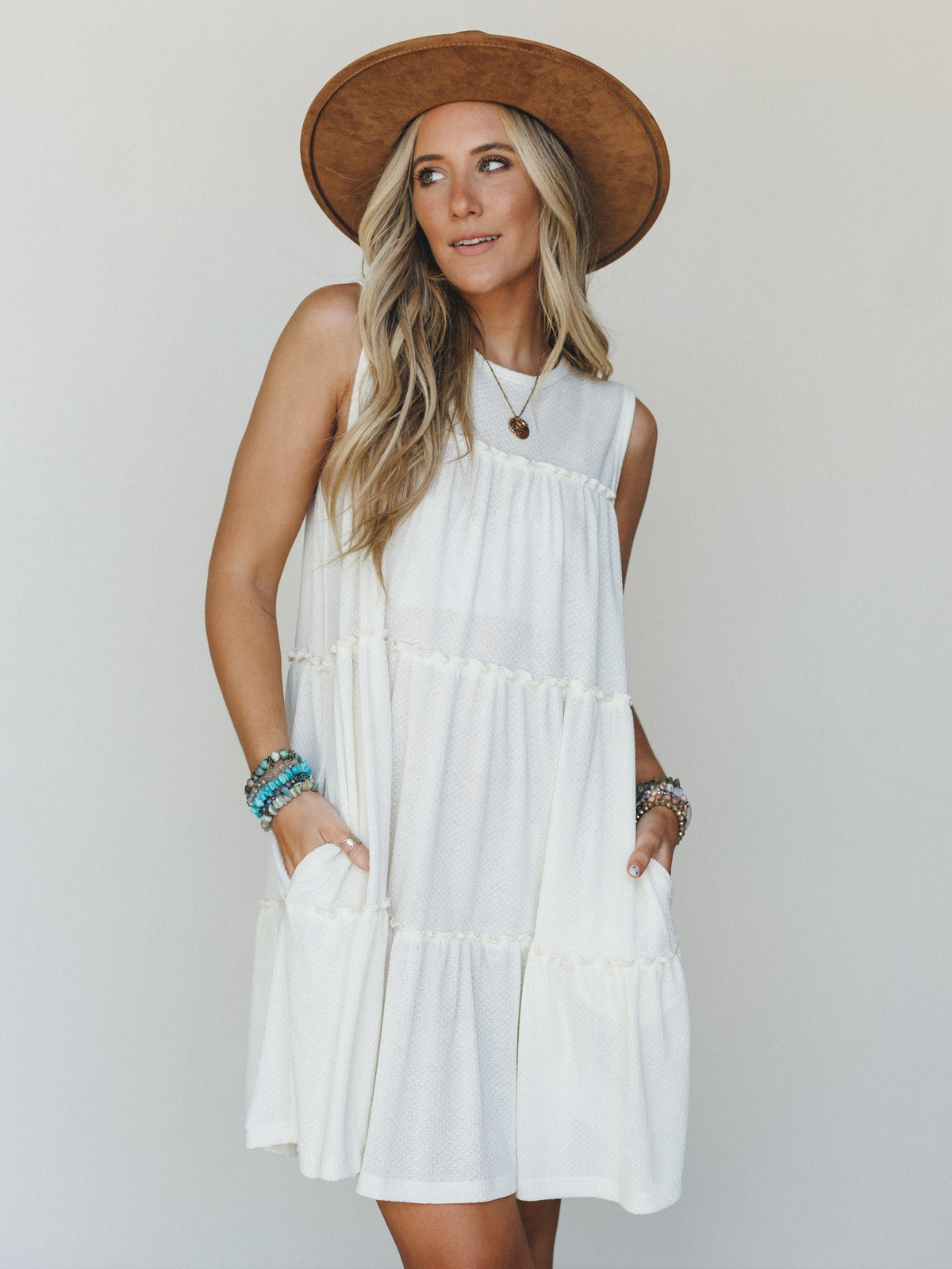 The Nest Dreamy Tiers Dress - Cream