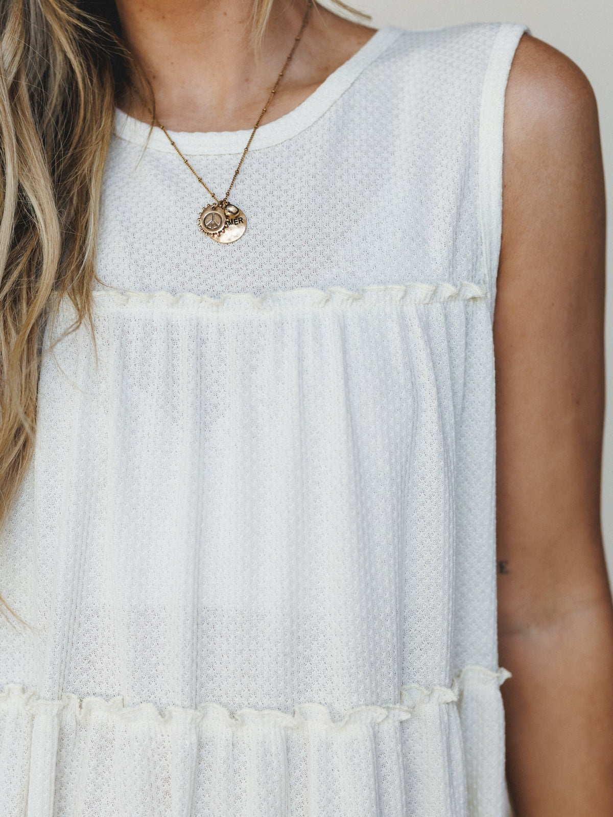 The Nest Dreamy Tiers Dress - Cream