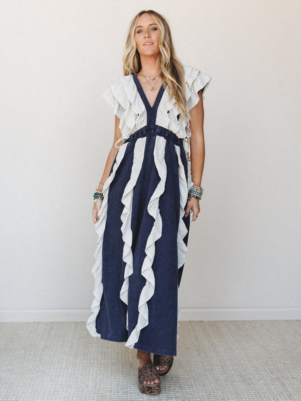 Honey Maple Dress - Washed Blue