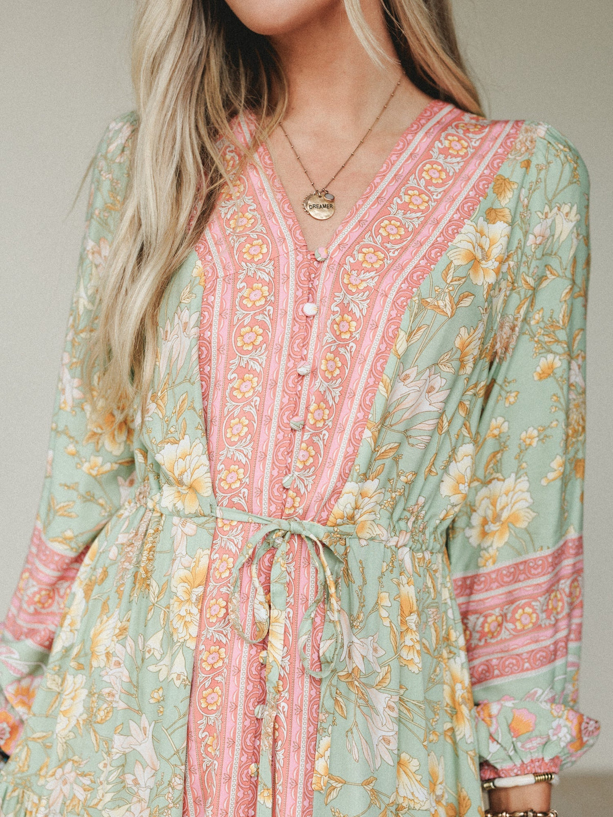 Lost in The Wind Maxi Dress - Sage