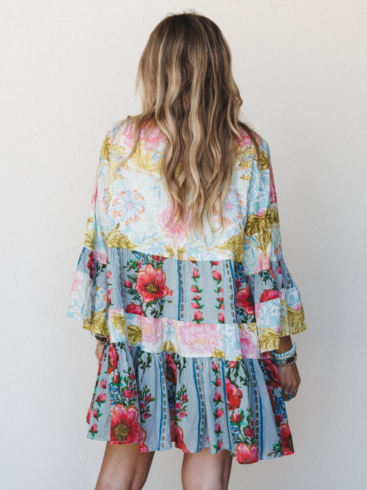 Sedona Sun Dress - Cream Jade Multi
