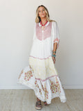 Honey Sun Maxi Dress - Natural Multi