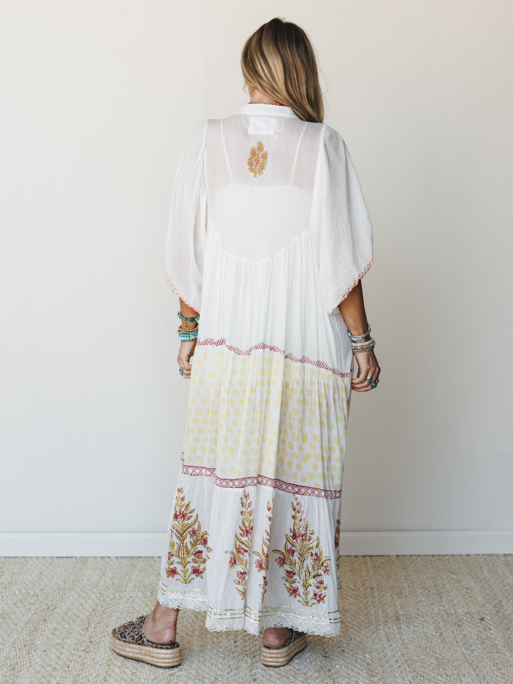 Honey Sun Maxi Dress - Natural Multi