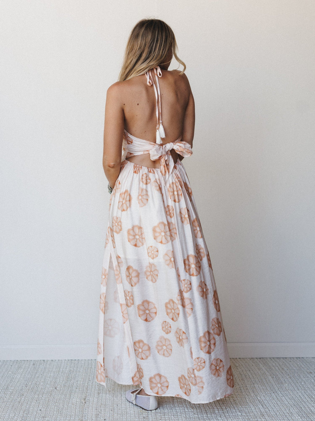 Flower Power Maxi Dress - Cream