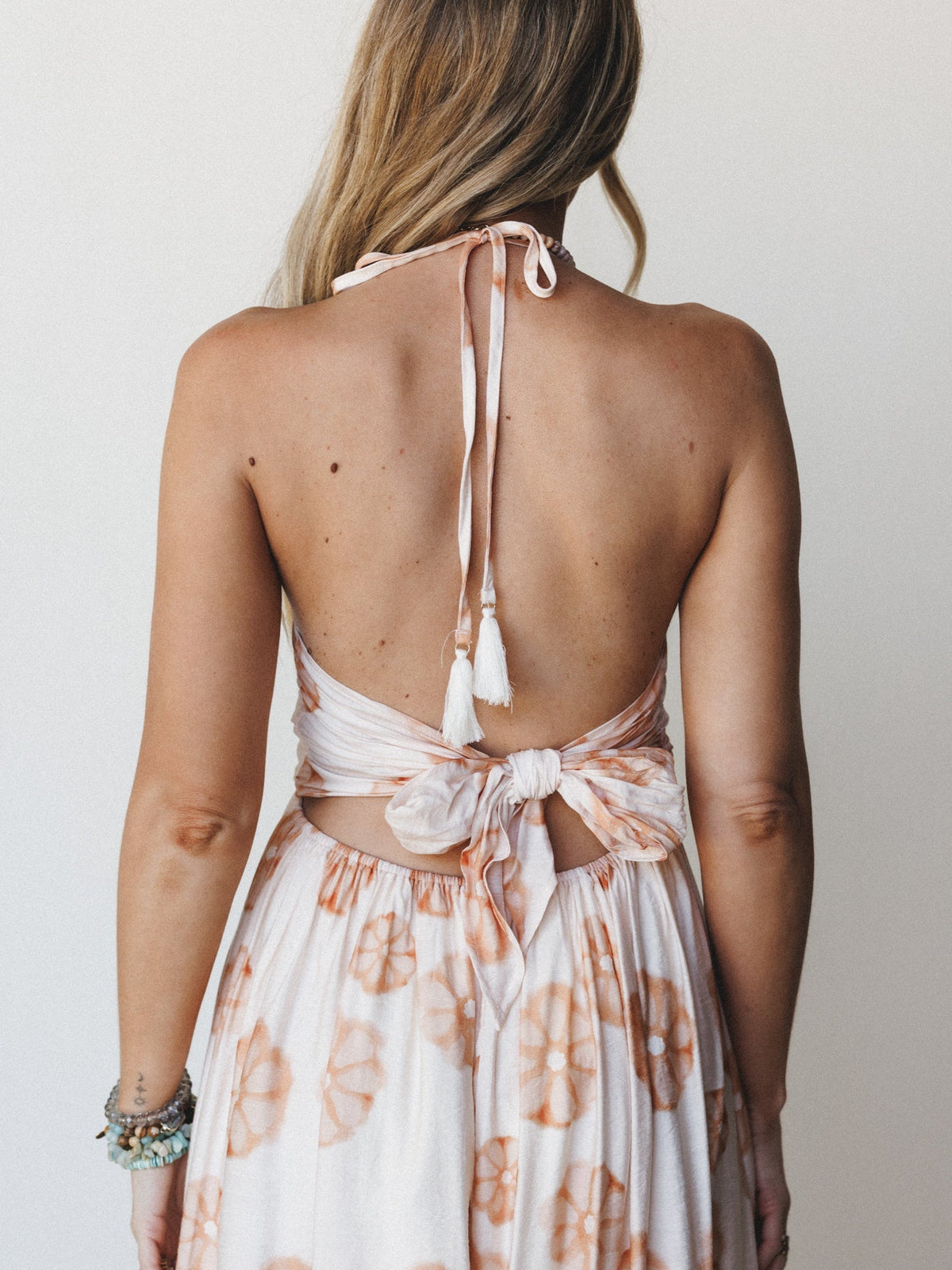 Flower Power Maxi Dress - Cream