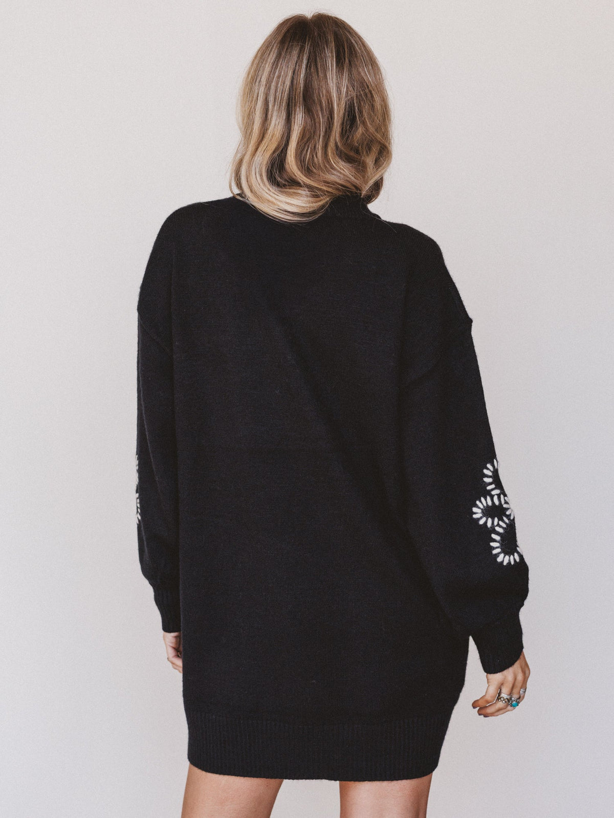 Pressed Petal Dress - Black