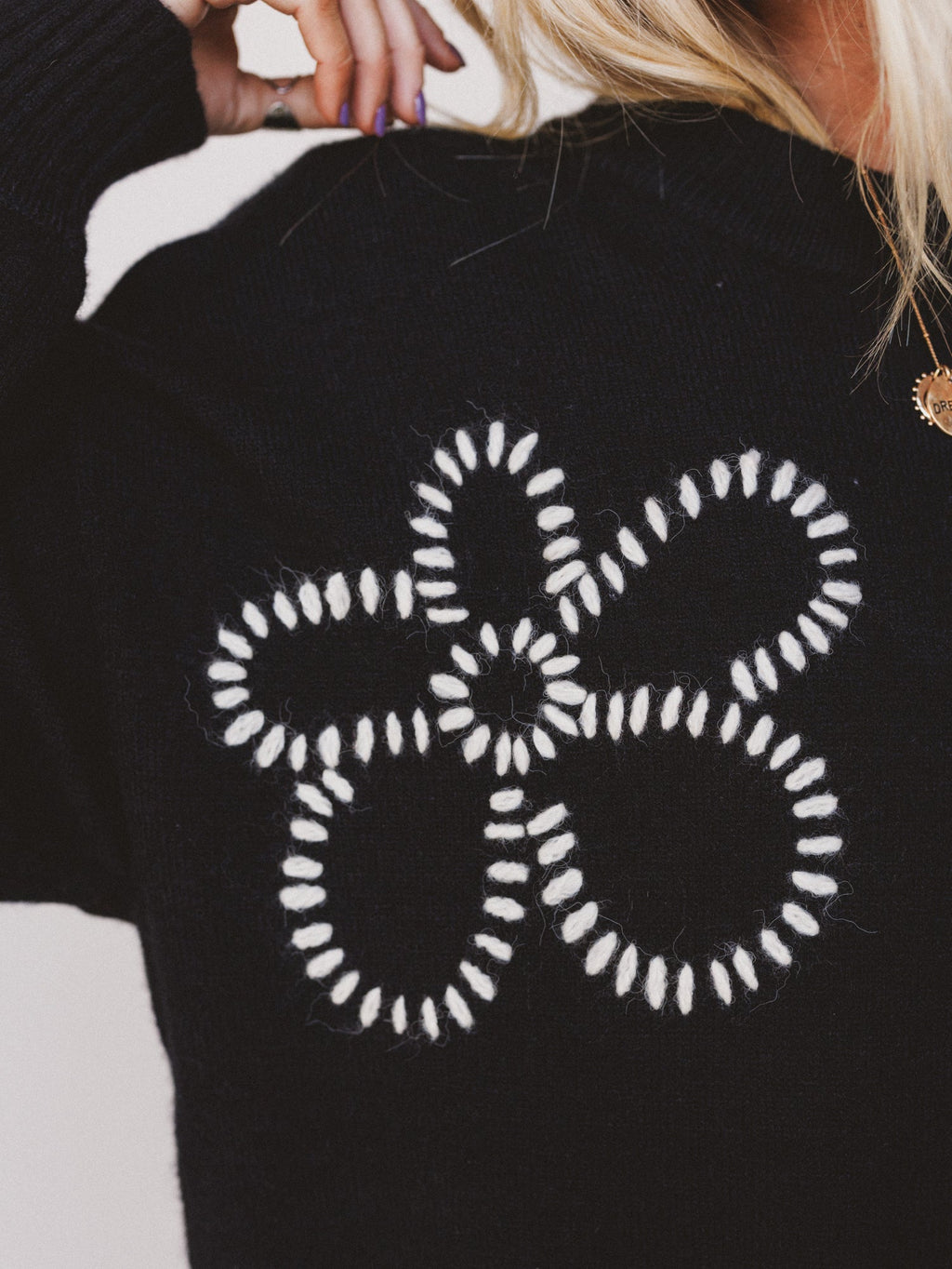 Pressed Petal Dress - Black