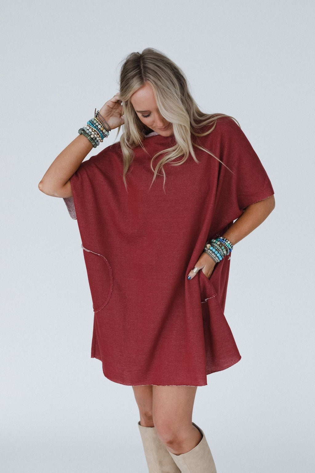 The Nest Laid Back Luxe Dress - Marsala
