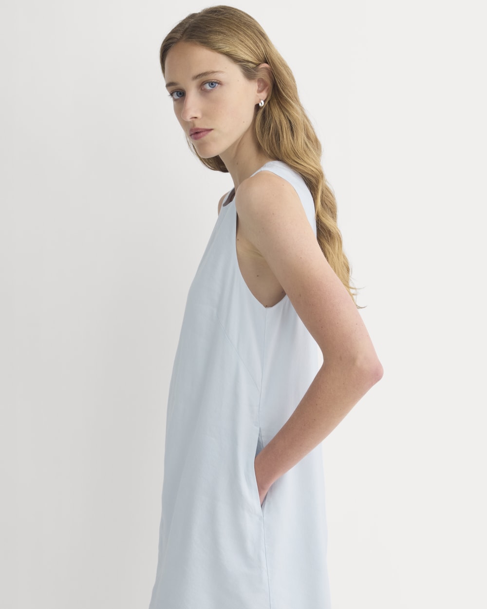 The Shift Dress in Stretch Linen | Skywriting
