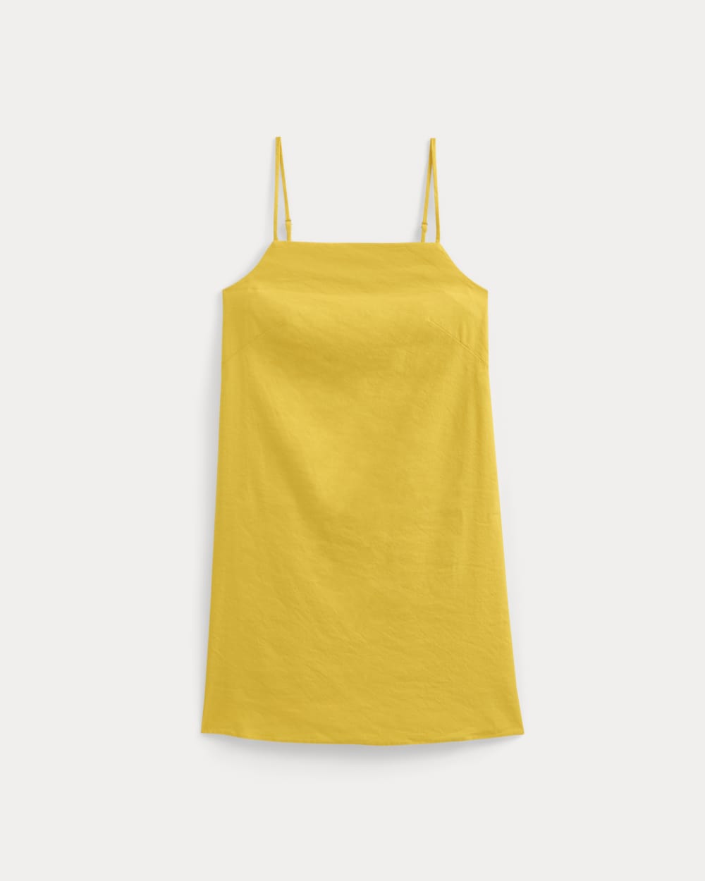 Mini Shift Dress in Stretch Linen | Passion Fruit