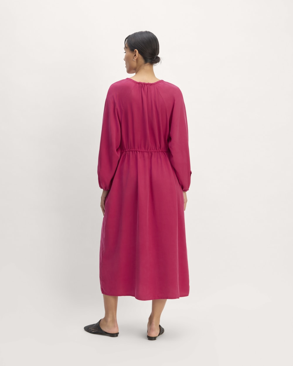 The TENCEL? Gathered Maxi Dress | Red Currant